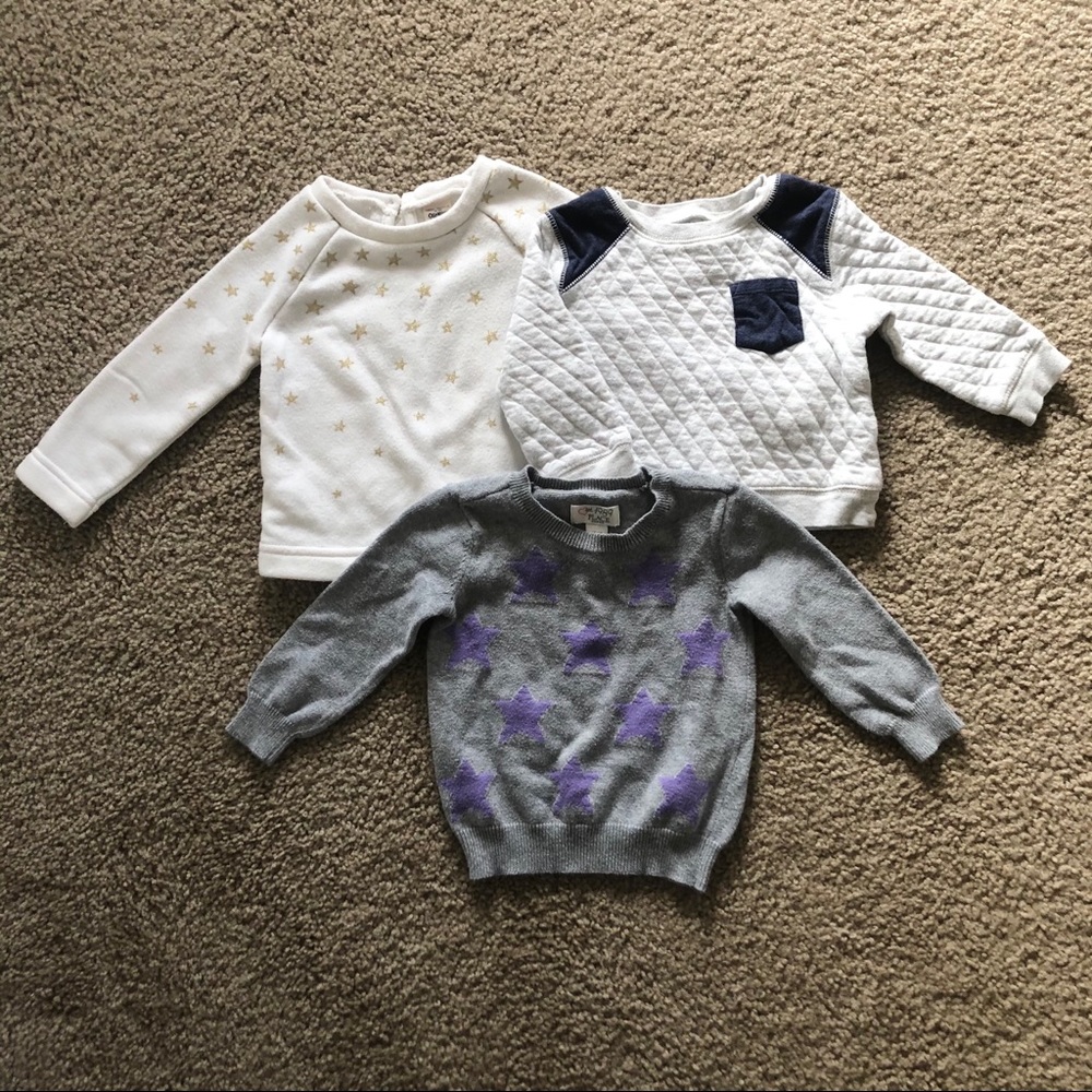 Lot of 3 Toddler Sweatshirts/Sweater - 12-18mo